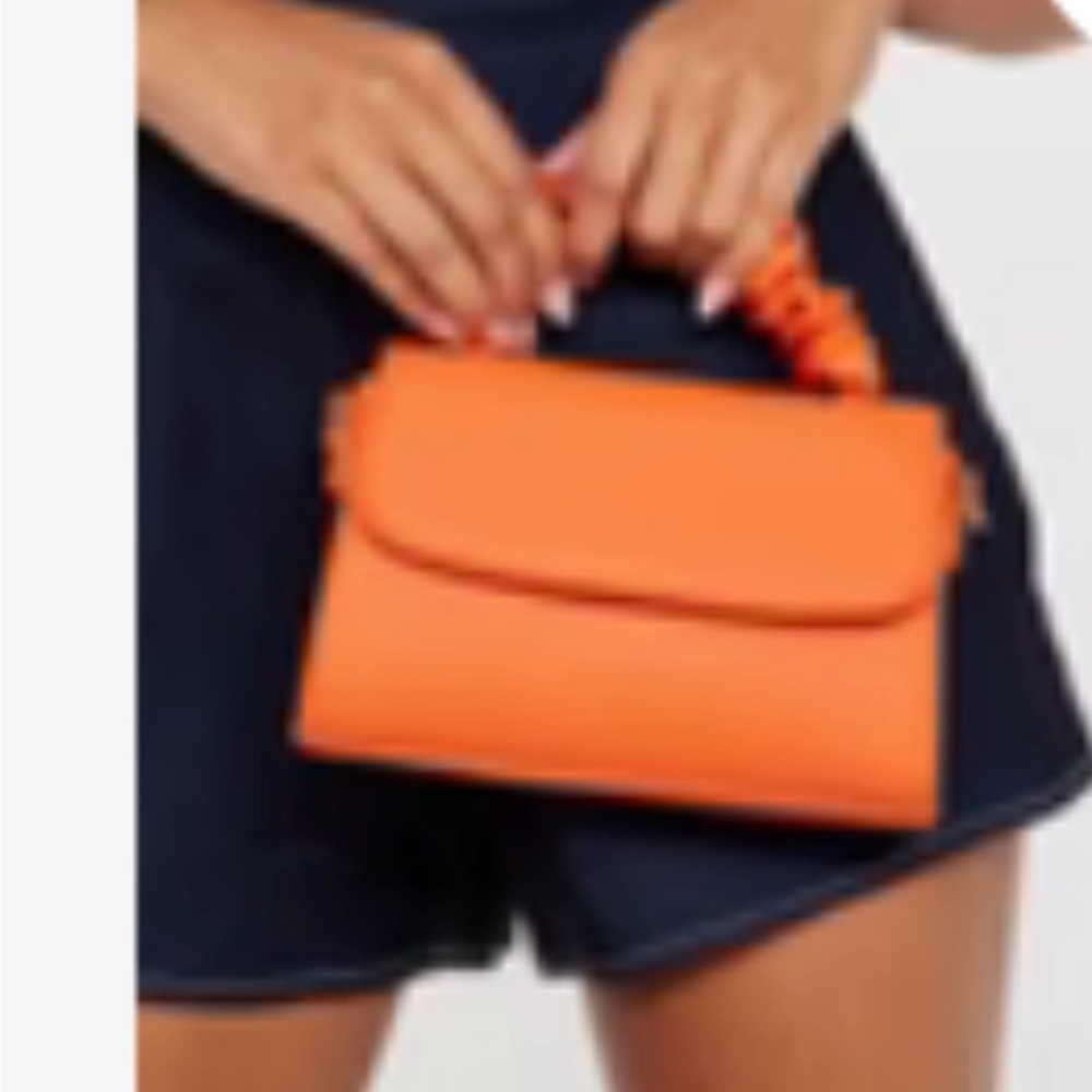 Fashion Nova Vibrant Orange Mini Bag